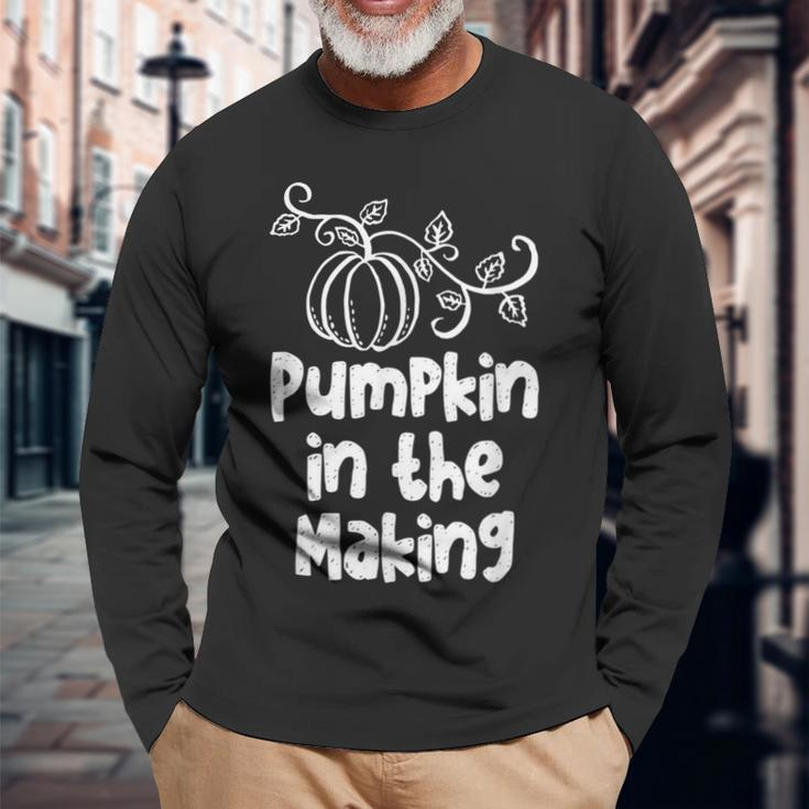 Pumpkin In The Making Thanksgiving Pregnancy New Mother Long Sleeve T-Shirt T-Shirt Gifts for Old Men