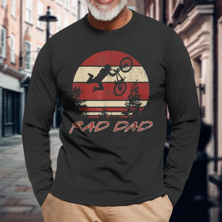 Rad Dad Racing Retro Vintage 80S Bmx V2 Long Sleeve T-Shirt Gifts for Old Men
