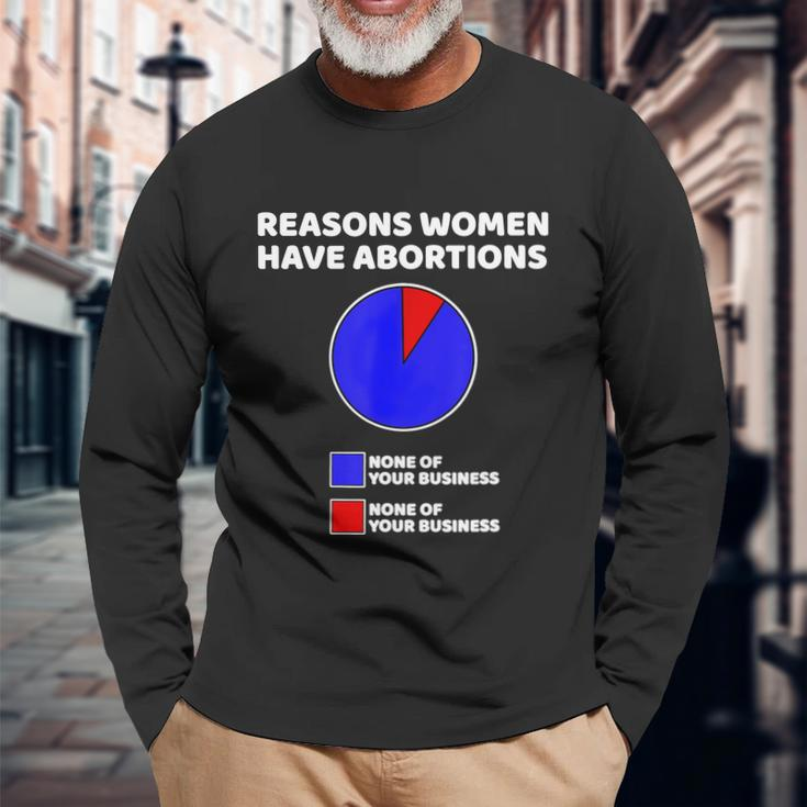 Reason Women Have Abortions Long Sleeve T-Shirt Gifts for Old Men