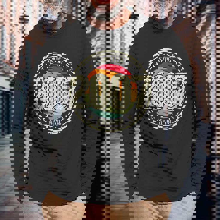 Retro 16 Year Old Vintage 2007 Limited Edition 16Th Birthday Long Sleeve T-Shirt Gifts for Old Men