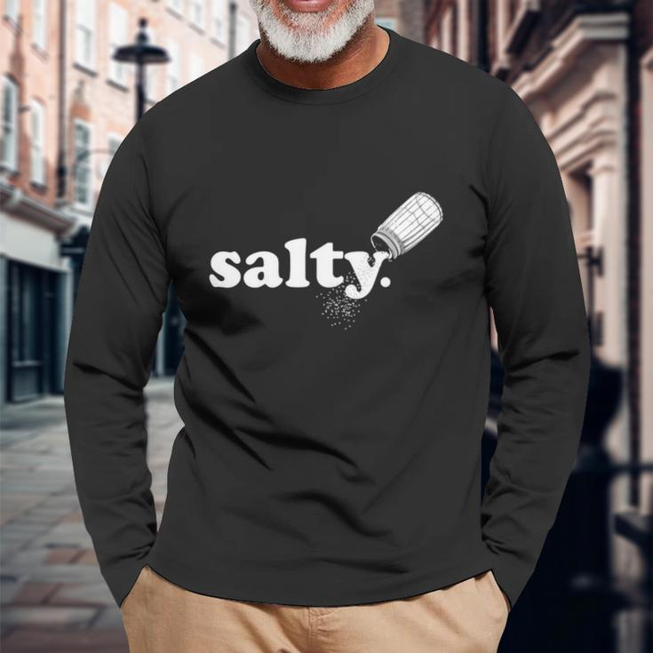 Salty Ironic Sarcastic Cool Hoodie Gamer Chef Gamer Pullover Long Sleeve T-Shirt Gifts for Old Men