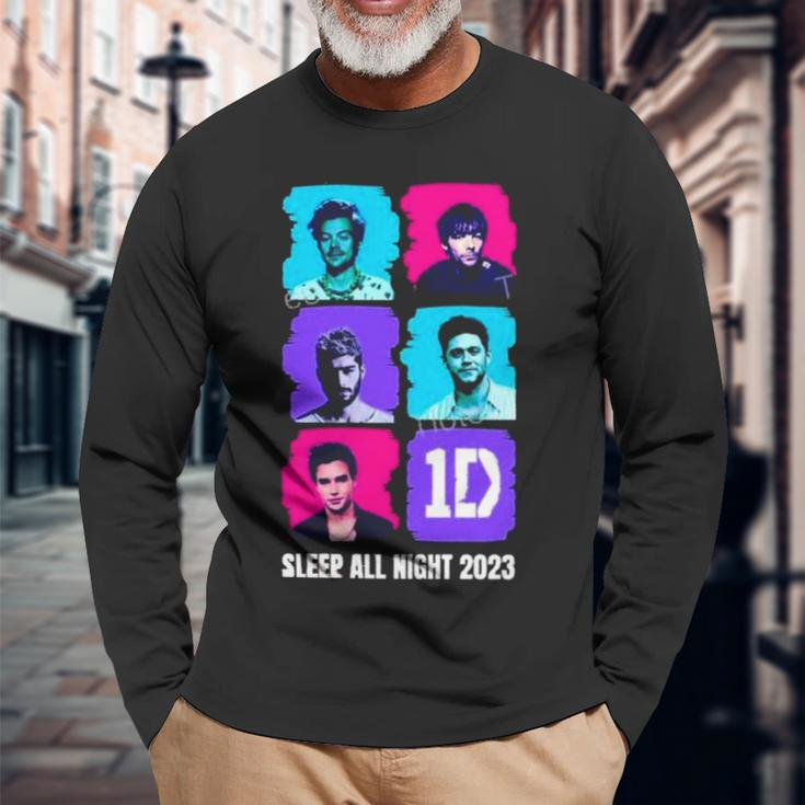 Sleep All Night Long Sleeve T-Shirt Gifts for Old Men