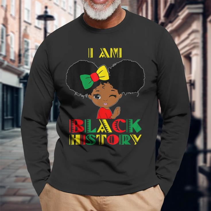 I Am The Strong African Queen Girl Pretty Black And Educated Long Sleeve T-Shirt Gifts for Old Men