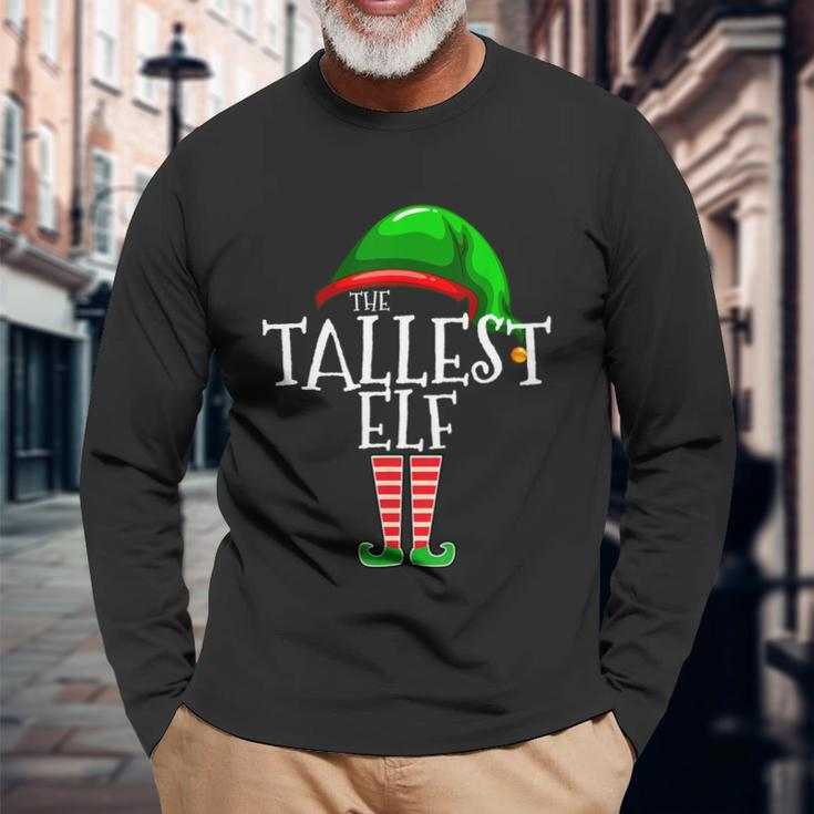 The Tallest Elf Matching Group Christmas Tshirt Long Sleeve T-Shirt Gifts for Old Men