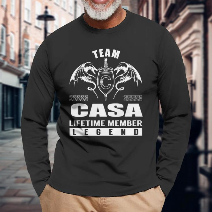 Team Casa Lifetime Member Legend Long Sleeve T-Shirt Gifts for Old Men