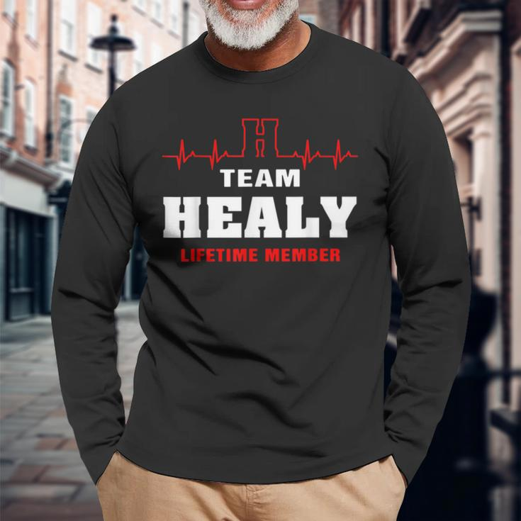 Team Healy Lifetime Member Surname Healy Name Long Sleeve T-Shirt Gifts for Old Men