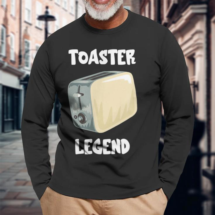 Toaster Legend Langarmshirts für Brot- und Toastliebhaber, Frühstücksidee Geschenke für alte Männer