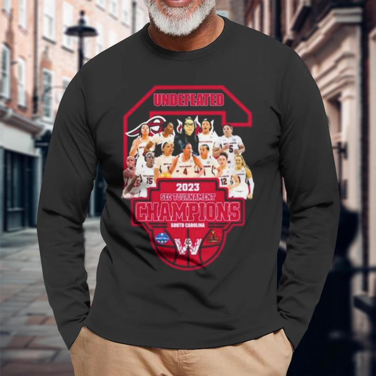 Undefeated Team 2023 Sec Tournament Champions South Carolina Long Sleeve T-Shirt Gifts for Old Men