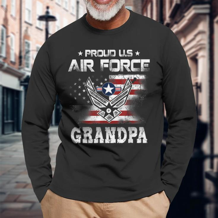 Us Air Force Proud Grandpa Proud Air Force Grandpa Father Long Sleeve T-Shirt T-Shirt Gifts for Old Men