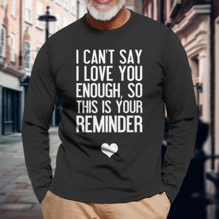 Valentines Day For Her Couple I Love You Long Sleeve T-Shirt Gifts for Old Men
