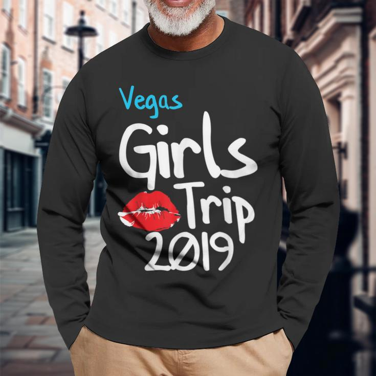 Vegas Girls Trip 2019 Matching Girl Squad Group Long Sleeve T-Shirt T-Shirt Gifts for Old Men