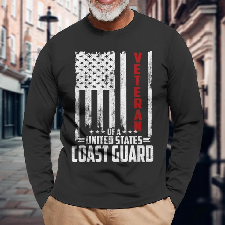 Veteran Of The United States Coast Guard Long Sleeve T-Shirt Gifts for Old Men