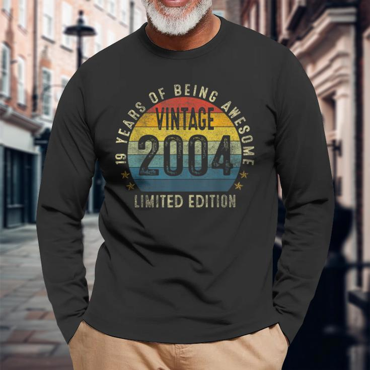 Vintage 2004 Limited Edition 18Th Birthday 18 Years Old Gift Men Women Long Sleeve T-shirt Graphic Print Unisex Gifts for Old Men