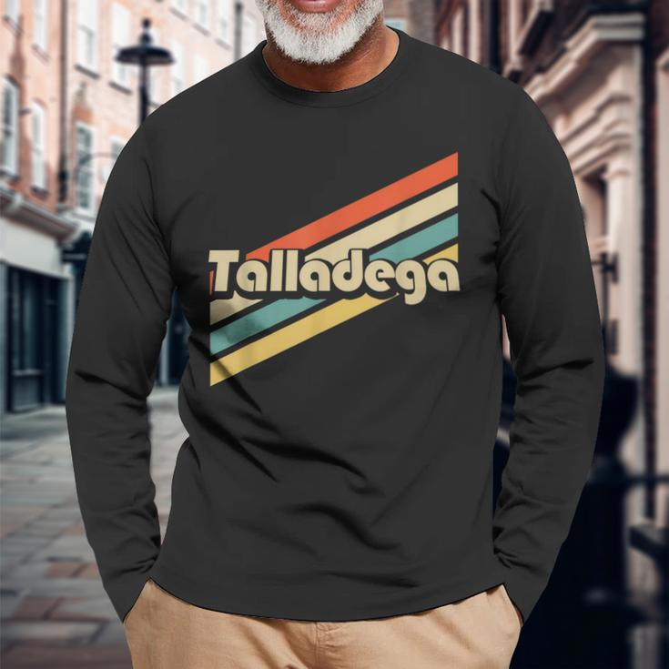 Vintage 80S Talladega Alabama Long Sleeve T-Shirt Gifts for Old Men