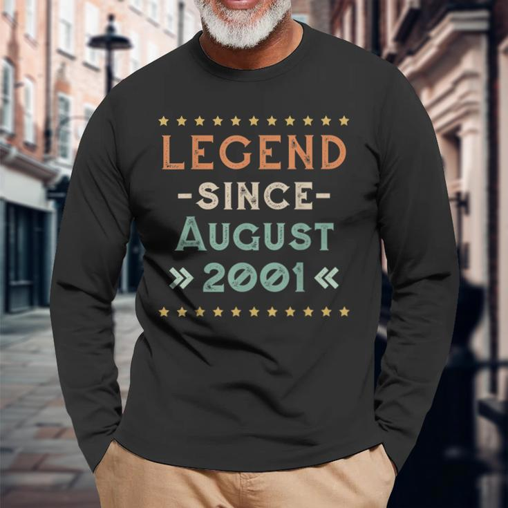 Vintage Legend Seit August 2001 Geburtstag Männer Frauen Langarmshirts Geschenke für alte Männer