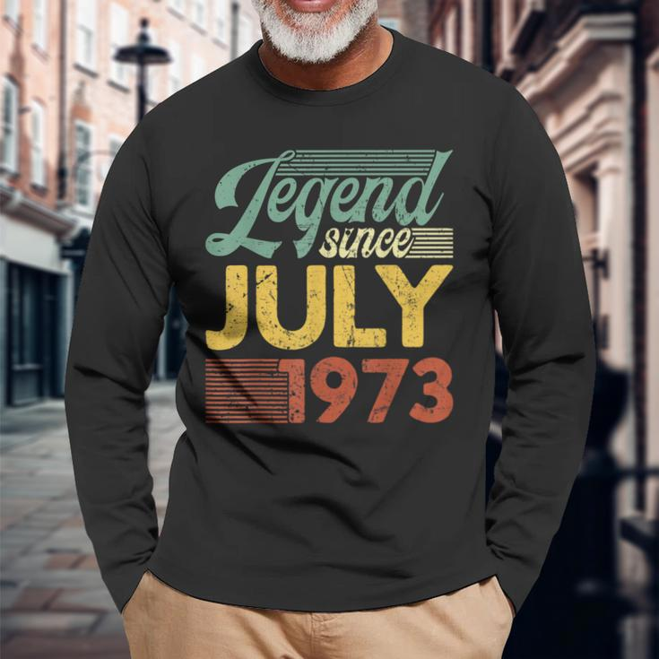 Vintage Legend Seit Juli 1973 Geburtstag Langarmshirts Geschenke für alte Männer