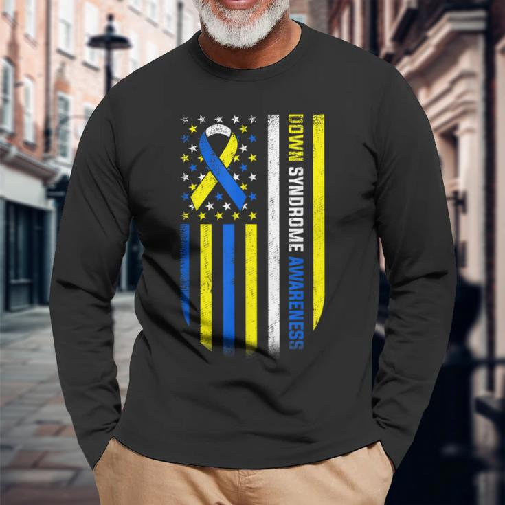 World Down Syndrome Day Down Syndrome Awareness Long Sleeve T-Shirt T-Shirt Gifts for Old Men