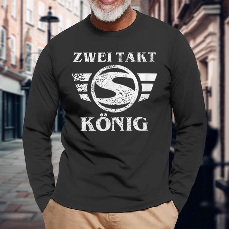 Zweitakt König Simson Simme Zweitaktmotor 2 Takt Liebe Ifa Langarmshirts Geschenke für alte Männer