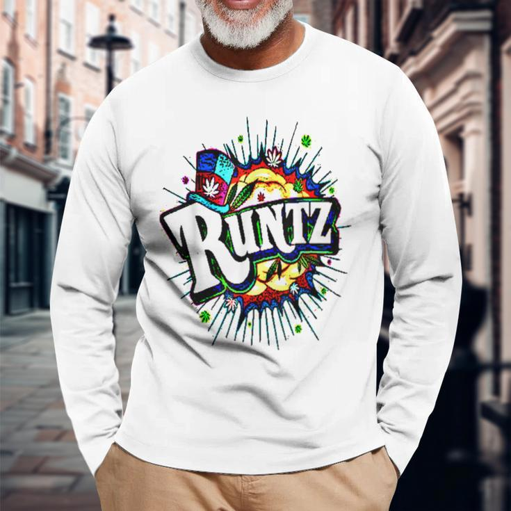 420 Cannabis Culture Runtz Stoner Marijuana Weed Strain Long Sleeve T-Shirt Gifts for Old Men