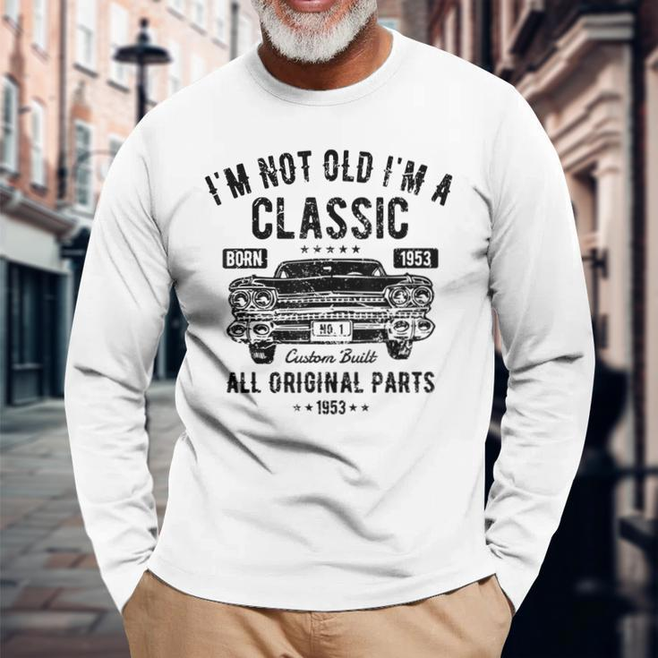 69Th Birthday 69 Years Old Man Classic Car Born 1953 Long Sleeve T-Shirt T-Shirt Gifts for Old Men