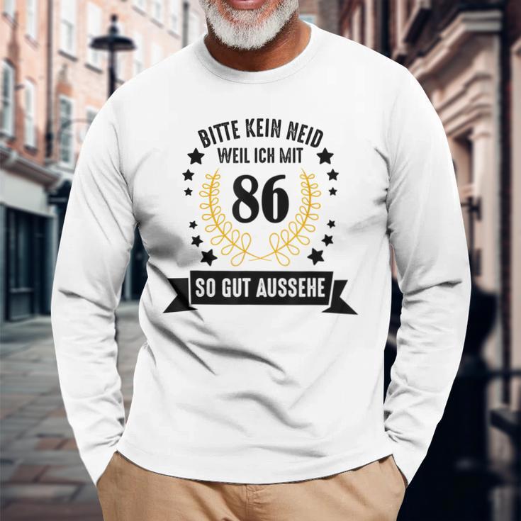 86 Jahre Geburtstag Geschenke Deko Mann Frau Lustiges Langarmshirts Geschenke für alte Männer