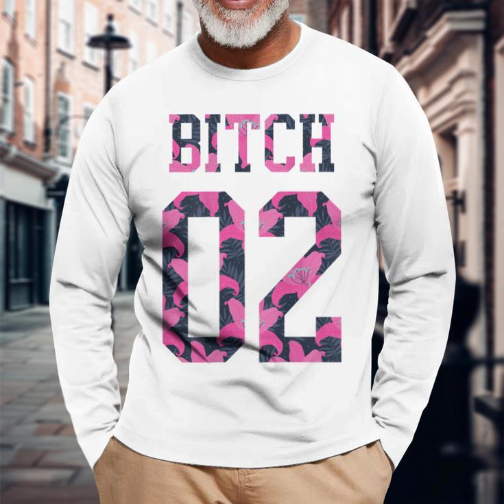 Back Bitch Two Matching Best Friend Long Sleeve T-Shirt T-Shirt Gifts for Old Men