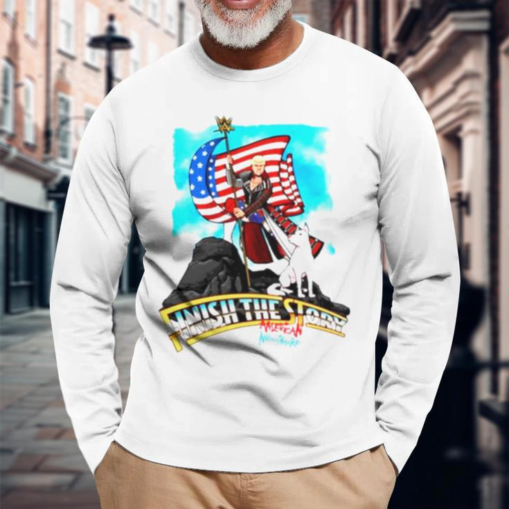 Cody Rhodes Finish The Story American Nightmare Long Sleeve T-Shirt Gifts for Old Men