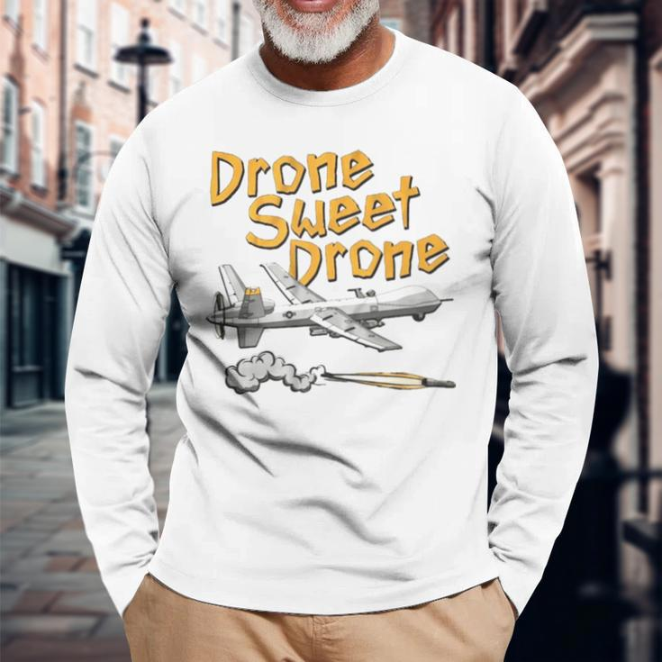 Drone Sweet Drone Long Sleeve T-Shirt Gifts for Old Men