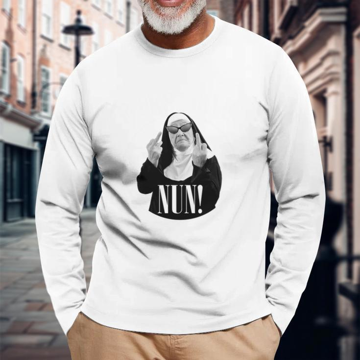 FCks I Give Nun Long Sleeve T-Shirt Gifts for Old Men