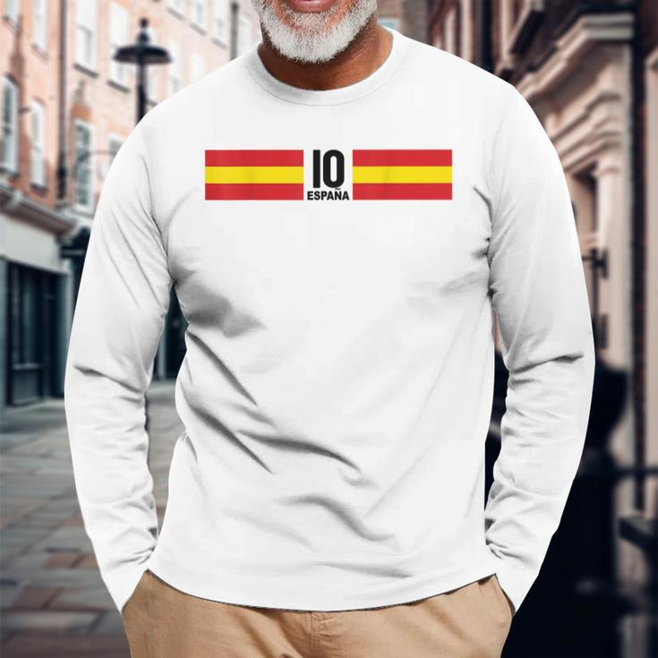 Fussball Spanien Fussball Outfit Fan Langarmshirts Geschenke für alte Männer