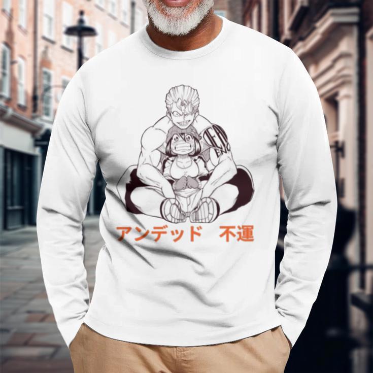 Undead Unluck Anime T Shirt Izumo Fuuko Kawaii Graphic Print Patchwork  Tshirt Men Women Long Sleeve Korean Style T-shirts