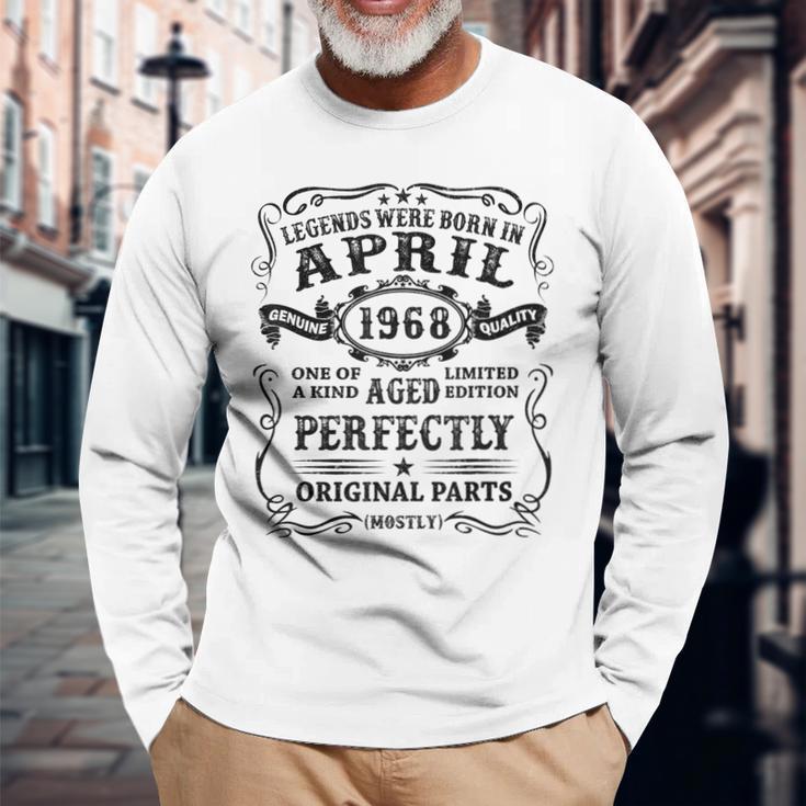 Legenden Wurden Im April 1968 Geschenk 55 Geburtstag Mann Langarmshirts Geschenke für alte Männer