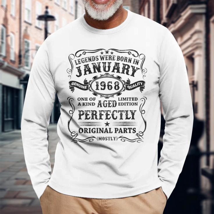 Legenden Wurden Im Januar 1968 Geschenk 55 Geburtstag Mann V2 Langarmshirts Geschenke für alte Männer