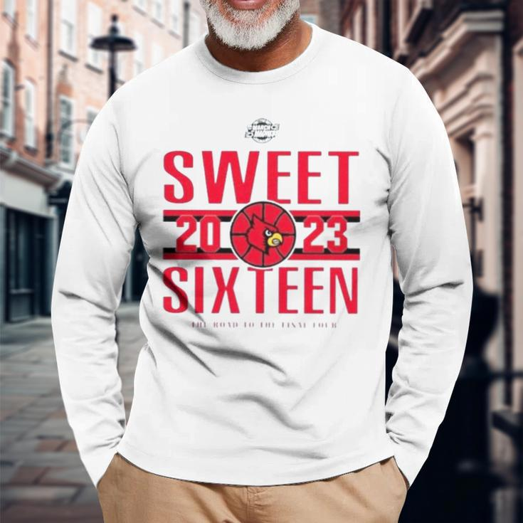 Louisville Women’S Basketball 2023 Sweet Sixteen The Road To The Final Four Long Sleeve T-Shirt T-Shirt Gifts for Old Men
