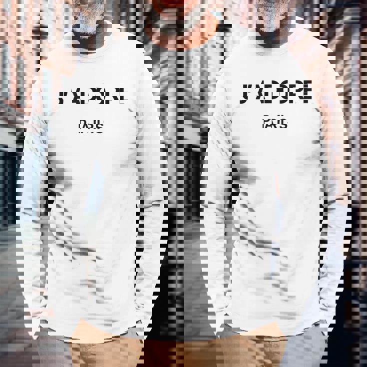 I Love Paris J-Adore Paris White Graphic Long Sleeve T-Shirt