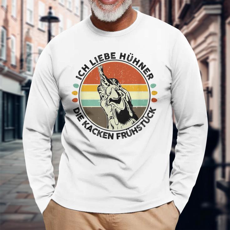 Lustige Sprüche Über Hühner Hühner Alte Hühner Langarmshirts Geschenke für alte Männer