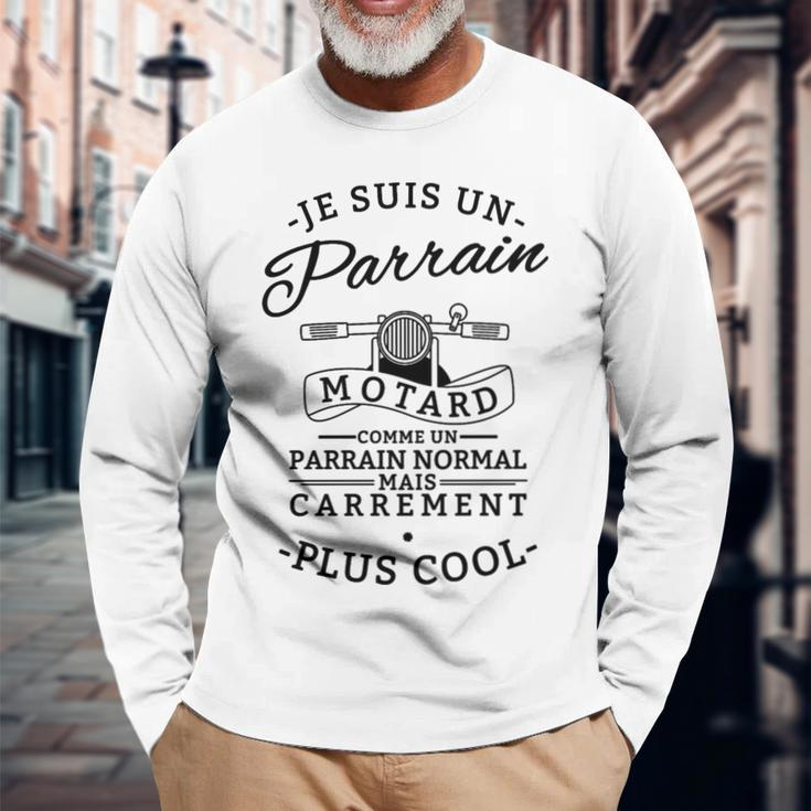 Parrain Motard Carrement Plus Cool Shirt Long Sleeve T-Shirt Geschenke für alte Männer