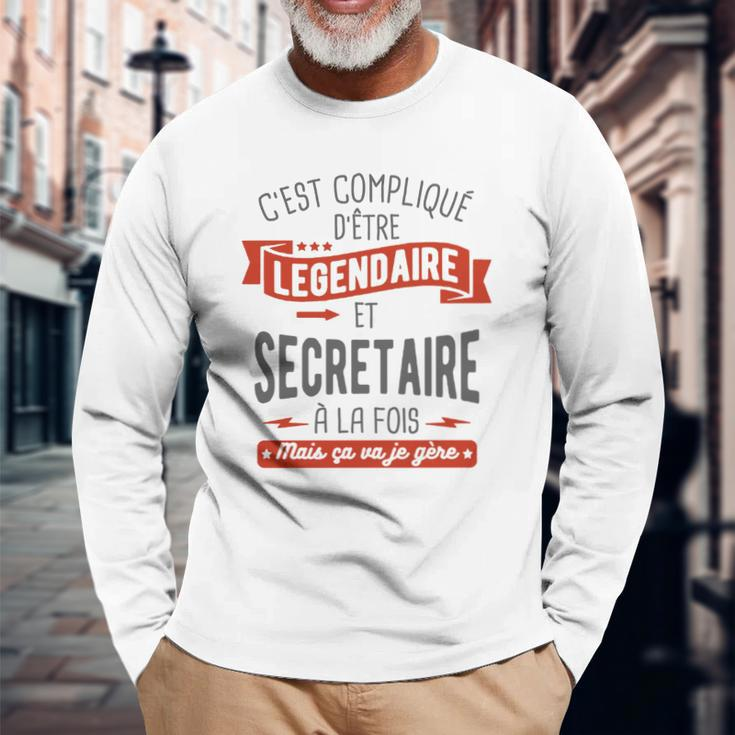 T-Shirt Secretaire Legendaire Long Sleeve T-Shirt Geschenke für alte Männer