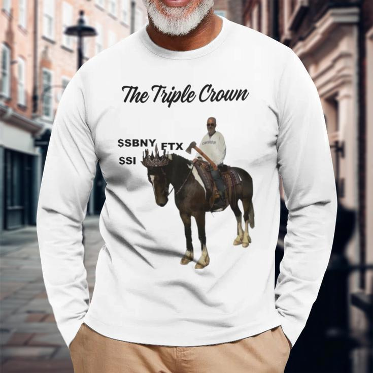 The Triple Crown Sbny Ftx Si Long Sleeve T-Shirt Gifts for Old Men