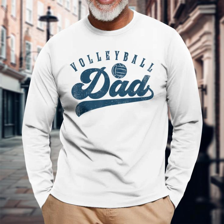 Volleyball Dad Daddy Fathers Day Long Sleeve T-Shirt Gifts for Old Men