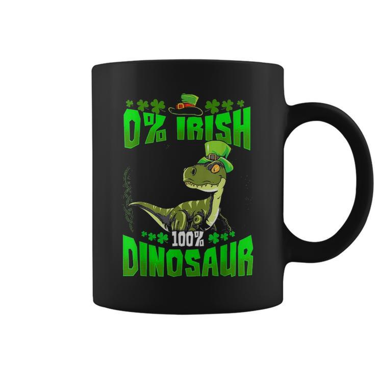 0 Irish 100 Dinosaur T-Rex Leprechaun St Patricks Day Coffee Mug