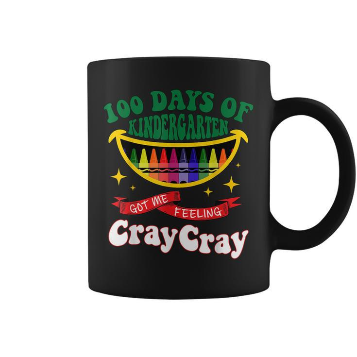 100 Days Of Kindergarten Got Me Feeling Cray-Cray Funny  Coffee Mug