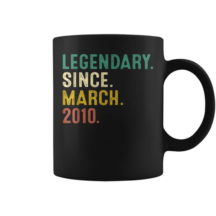 13 Years Old Gifts Legend Since March 2010 13Th Birthday  Coffee Mug