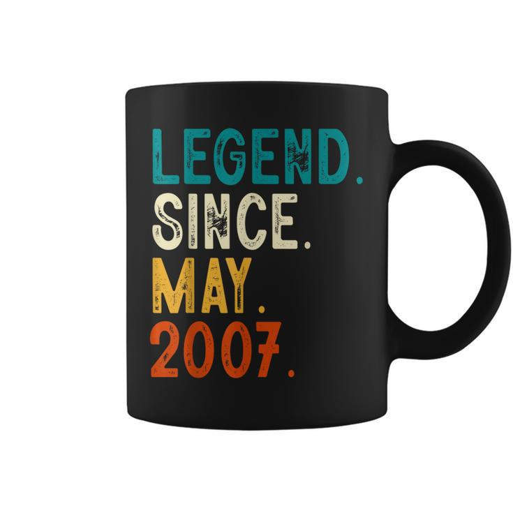 16 Year Old Legend Since May 2007 16Th Birthday  Coffee Mug