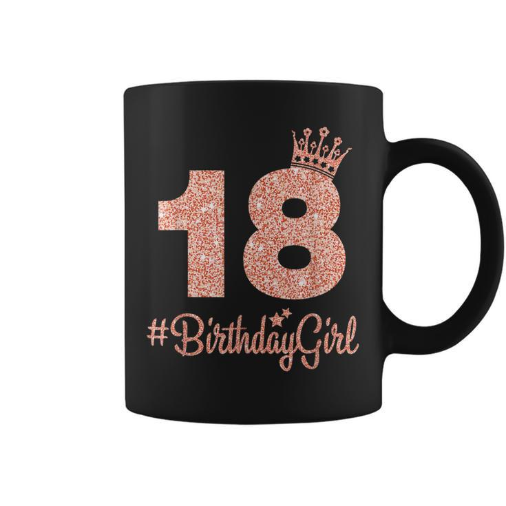 18 Birthdaygirl Sweet 18Th Pink Crown  For Girls  Coffee Mug