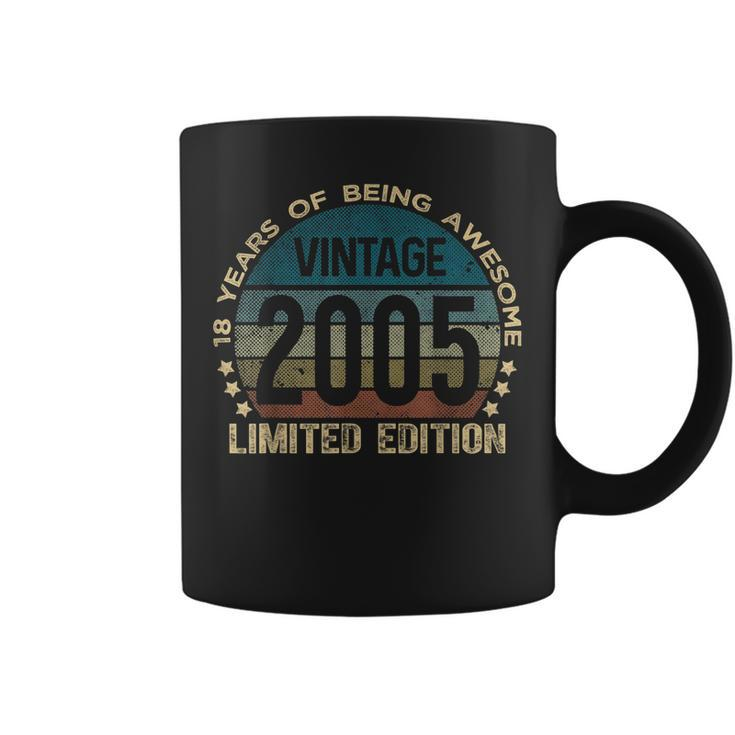 18Th Birthday 18 Year Old Limited Edition Gifts Vintage 2005 Coffee Mug