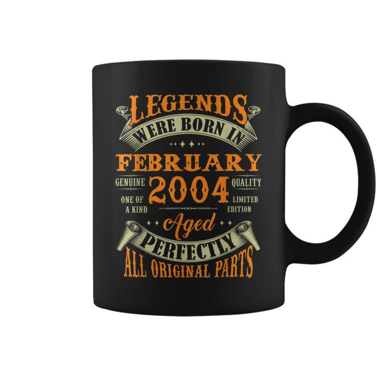 19 Years Old Gifts Legends Born In February 2004 19Th Bday  Coffee Mug