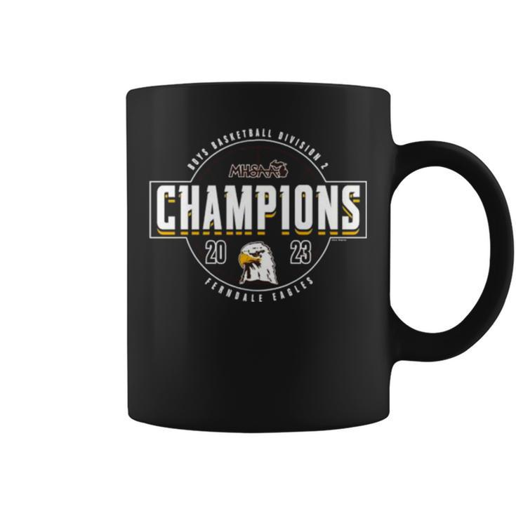 2023 Mhsaa Boys Basketball Division 2 Champions Ferndale Eagles Coffee Mug