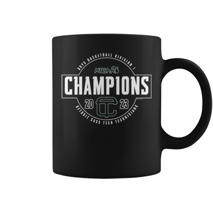 2023 Mhsaa Boys Basketball Division I Champions Detroit Cass Tech Technicians Coffee Mug