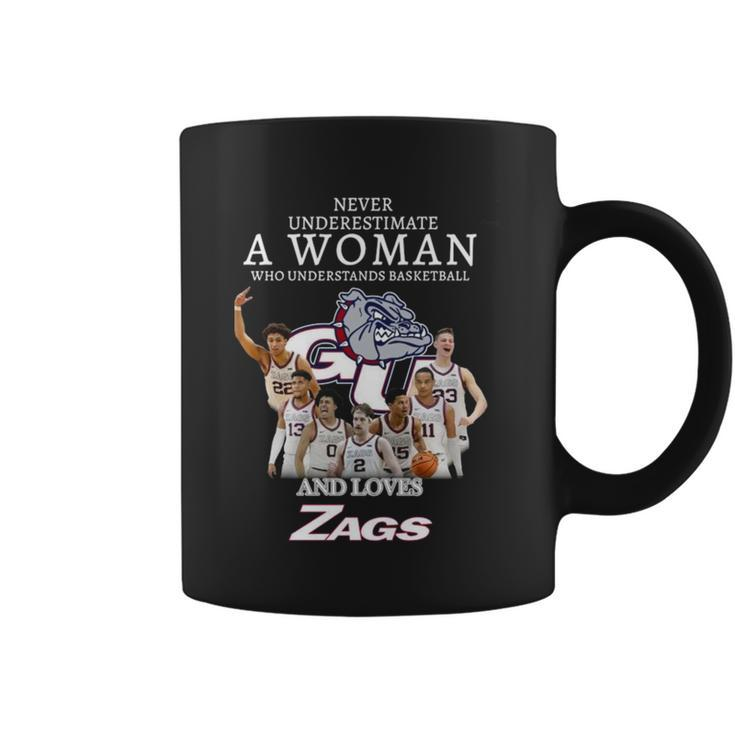 2023 Never Underestimate A Woman Who Understands Basketball And Loves Zags Coffee Mug